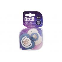 Lovi Night & Day Dynamic Soother 2Pc  K  (Soother) Boy 6-18m 