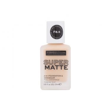 Revolution Relove Super Matte 2 In 1 Foundation & Concealer  24Ml F8.5   Ženski (Makeup)