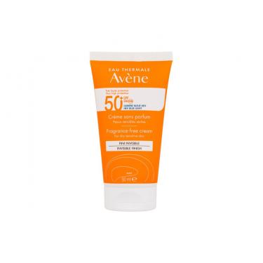 Avene Sun Cream Invisible Finish 50Ml  Unisex  (Face Sun Care) Fragrance-Free SPF50+ 