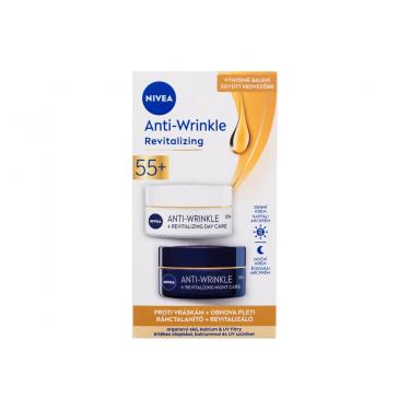Nivea Anti-Wrinkle Revitalizing 50Ml Anti-Wrinkle Revitalizing Day Care 50 Ml + Anti-Wrinkle Revitalizing Night Care 50 Ml Ženski  Night Skin Cream(Day Cream)  