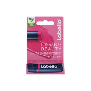 Labello Caring Beauty  4,8G  Ženski  (Lip Balm)  Pink