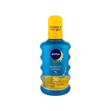 Nivea Sun Protect & Dry Touch Invisible Spray  200Ml   Spf50 Unisex (Soncni Losjon Za Telo)