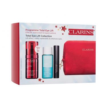 Clarins Total Eye Lift   Total Eye Lift 15 Ml + Instant Eye Make-Up Remover 30 Ml + Wonder Perfect Mascara 4D 3 Ml 01 Perfect Black + Red Cosmetic Bag Cosmetic Bag 2620000101 15Ml W (Eye Cream) Collection