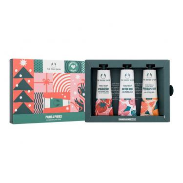 The Body Shop Palms & Pinkies   Hand Cream Strawberry 30 Ml + Hand Cream British Rose 30Ml + Hand Cream Pink Grapefruit 30 Ml   30Ml W (Hand Cream) Hand Cream Trio