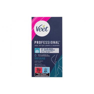 Veet Professional Wax Strips 40Pc  Ženski  (Depilatory Product) Sensitive Skin Legs & Body 