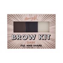 Barry M Brow Kit  4,5G  Ženski  (Set And Pallette For Eyebrows)  Dark