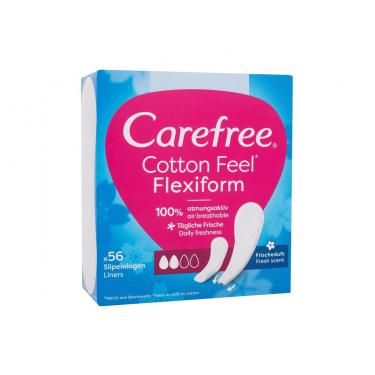 Carefree Cotton Feel      56Pc Ženski (Pantyliner) Flexiform Fresh Scent