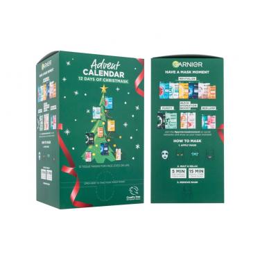 Garnier Advent Calendar 12 Days Of Christmask Face Mask 12 Pcs 1Pc    Ženski (Obrazna Maska)