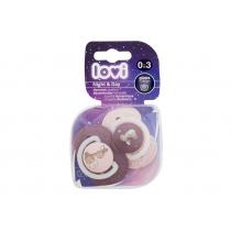 Lovi Night & Day Dynamic Soother 2Pc  K  (Soother) Girl 0-3m 