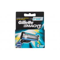 Gillette Mach3       4pc(Replacement blade) Moški