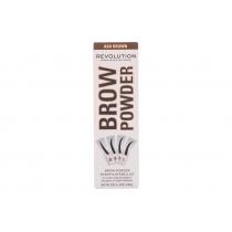 Makeup Revolution London Brow Powder Stamp & Stencil  0,65G Ash Brown   Ženski (Puder Za Obrvi)