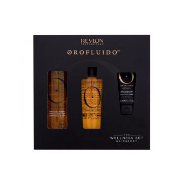 Revlon Professional Orofluido The Wellness Set 100Ml Hair Oil Orofluido Elixir 100 Ml + Orofluido Shampoo 240 Ml + Orofluido Moisturizing Body Cream 50 Ml Ženski  Shampoo(Hair Oils And Serum)  