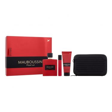 Mauboussin Pour Lui   Edp 100 Ml + Shower Gel 75 Ml + Edp 20 Ml Shower Gel Wm00000101 100Ml M (Eau De Parfum) In Red