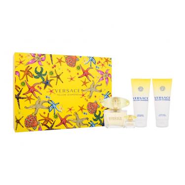 Versace Yellow Diamond  90Ml Edt 90 Ml + Edt 5 Ml + Shower Gel 100 Ml + Body Lotion 100 Ml Ženski  Body Lotion(Eau De Toilette)  