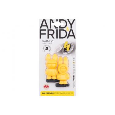 Mr&Mrs Fragrance Andy & Frida  Vanilla    1Pc Unisex (Car Air Freshener)