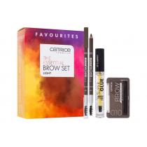 Catrice The Essential Brow Set 1,6G Eye Brow Stylist 1,6 G 020 Date With Ash-Ton + Brow Powder Waterproof 4 G 010 Ash Blond + Super Glue Brow Styling Gel 4 Ml 010 Ultra Hold Ženski  Eyebrow Powder(Eyebrow Pencil)  Light