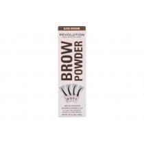 Makeup Revolution London Brow Powder Stamp & Stencil  0,65G Dark Brown   Ženski (Puder Za Obrvi)