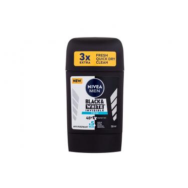 Nivea Men Invisible For Black & White Fresh 50Ml  Moški  (Antiperspirant) 48h 