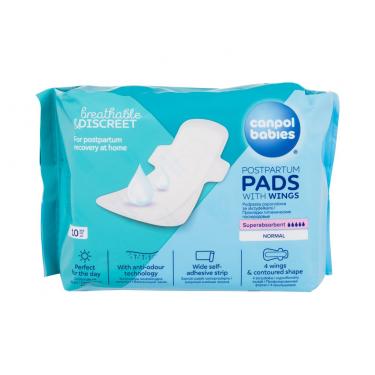 Canpol Babies Breathable & Discreet Day Postpartum Pads With Wings 10Pc  Ženski  (Postpartum Pads)  