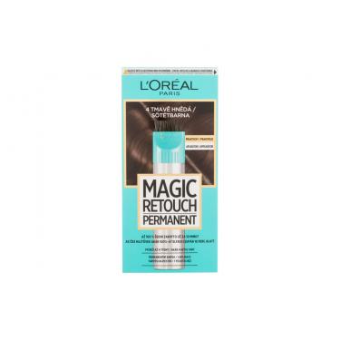 L'Oréal Paris Magic Retouch Permanent  18Ml 4 Dark Brown   Ženski (Barva Las)