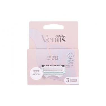 Gillette Venus      3Pc Ženski (Replacement Blade) Satin Care For Pubic Hair & Skin