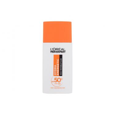 L'Oréal Paris Men Expert Hydra Energetic 50Ml Invisible Anti-Uv Fluid  Spf50+ (Face Sun Care) Moški  