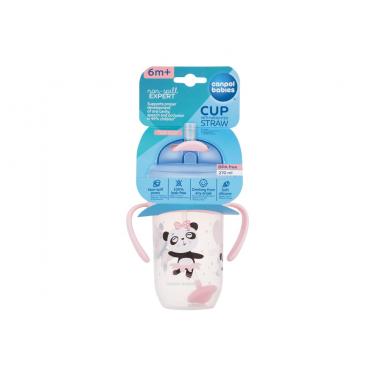 Canpol Babies Exotic Animals Non-Spill Expert Cup With Weighted Straw 270Ml  K  (Cup) Pink 