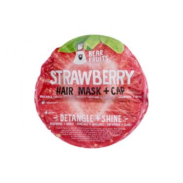 Bear Fruits Strawberry Hair Mask + Cap 20Ml  Ženski  (Hair Mask)  