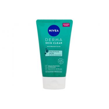 Nivea Derma Skin Clear Anti-Blemish Scrub 150Ml  Ženski  (Peeling)  