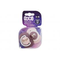 Lovi Night & Day Dynamic Soother 2Pc  K  (Soother) Girl 6-18m 