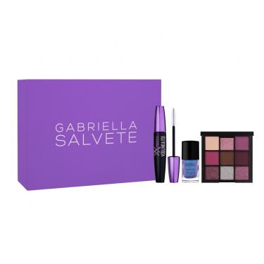 Gabriella Salvete Gift Box  Xxpress Volume & Long Curl Mascara 11 Ml + Diamante Eyeshadow Palette 9 G Violet + Nail Polish Longlasting Enamel 11 Ml No. 16 Amethyst 11Ml Violet   Ženski (Paleta Licil)