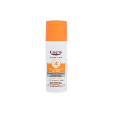 Eucerin Sun Oil Control Tinted Dry Touch Sun Gel-Cream 50Ml  Unisex  (Face Sun Care) SPF50+ Medium