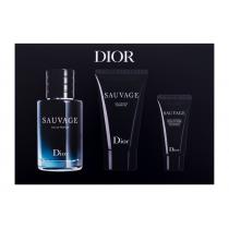 Dior Sauvage   Edp 60 Ml + Shower Gel 50 Ml + Moisturizing Cream For Face And Beard 20 Ml Day Cream 2800000101 60Ml M (Eau De Parfum)