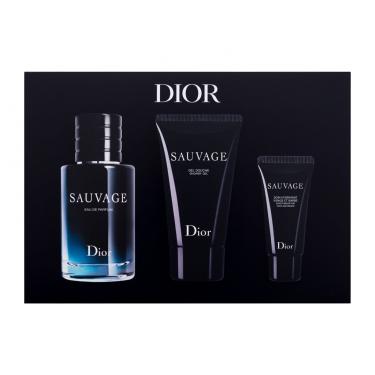 Dior Sauvage   Edp 60 Ml + Shower Gel 50 Ml + Moisturizing Cream For Face And Beard 20 Ml Day Cream 2800000101 60Ml M (Eau De Parfum)