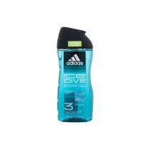 Adidas Ice Dive Shower Gel 3-In-1 250Ml  Moški  (Shower Gel) New Cleaner Formula 