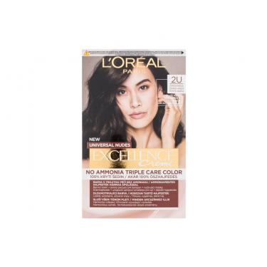 L'Oréal Paris Excellence Creme Triple Protection  48Ml 2U Black-Brown   Ženski (Barva Las)
