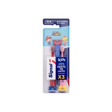 Signal Kids      3Pc K (Toothbrush) Super Mario Extra Soft Toothbrush