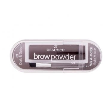 Essence Brow Powder Set 2,3G  Ženski  (Eyebrow Powder)  02 Dark & Deep