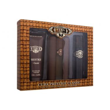 Cuba Prestige  Edt 90 Ml + Shower Gel 200 Ml + Aftershave Water 100 Ml 90Ml    Moški (Eau De Toilette)